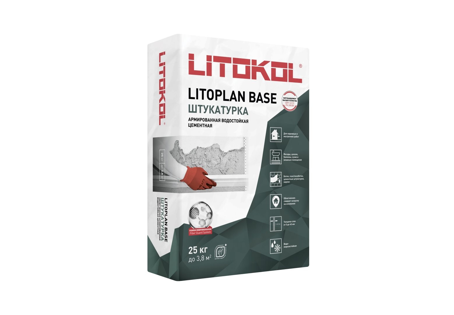 Штукатурка цементная Litokol Литоплан Бэйс