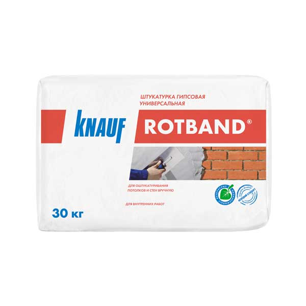 Штукатурка гипсовая Knauf Ротбанд 30