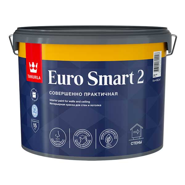 Краска водно-дисперсионная интерьерная Tikkurila/Tikkivala Euro