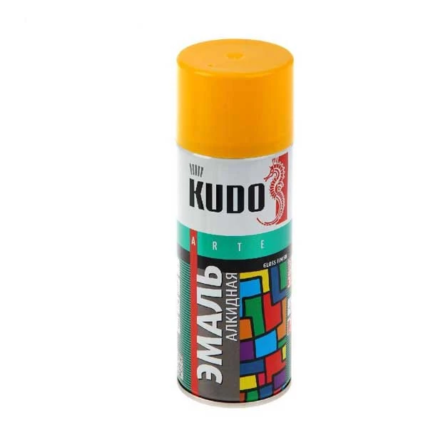 Эмаль-аэрозоль Kudo KU-1013 универсальная желтая